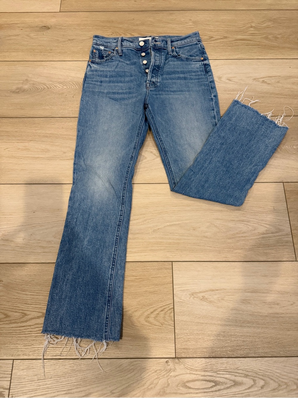 MOTHER The Tripper Flood Fray Jeans